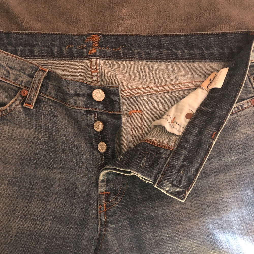 7FAM Boy Cut Button Fly Jeans - Picture 3 of 4
